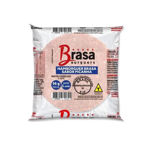 Hamburguer Brasa Burguer Picanha 56G