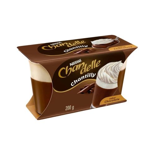 Sobremesa Chandelle Com 2 Chantilly Chocolate 180G