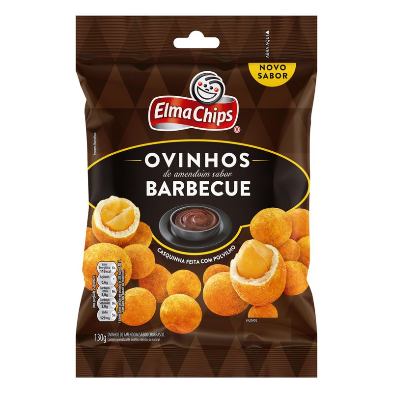 Amendoim-elma-chips-ovinhos-barbecue-130G