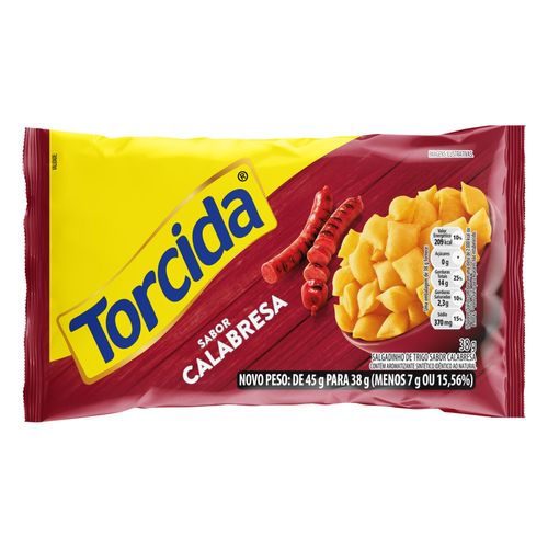 Salgadinho torcida calabresa 38G
