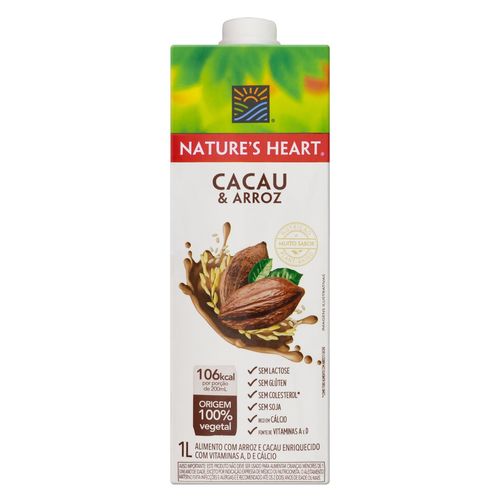 Bebida Lactea Natures Heart Cacau 1L
