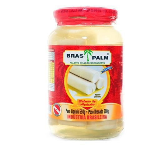 PALMITO DE ACAI BRASPALM VIDRO 300G INTEIRO