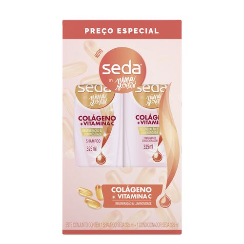 KIT SH+COND.SEDA COLAGENO E VITAMINAS 2X325ML