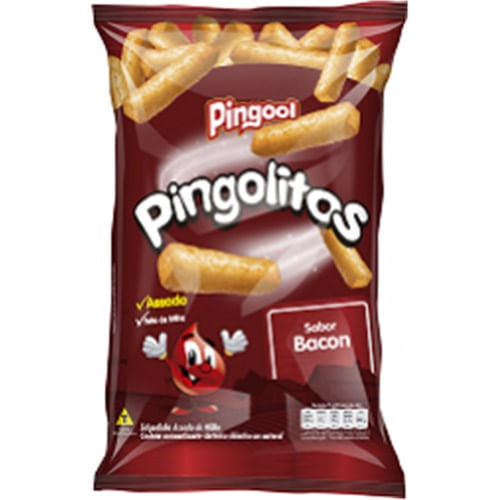 Salgadinho Pingool Pingolitos Bacon 40G