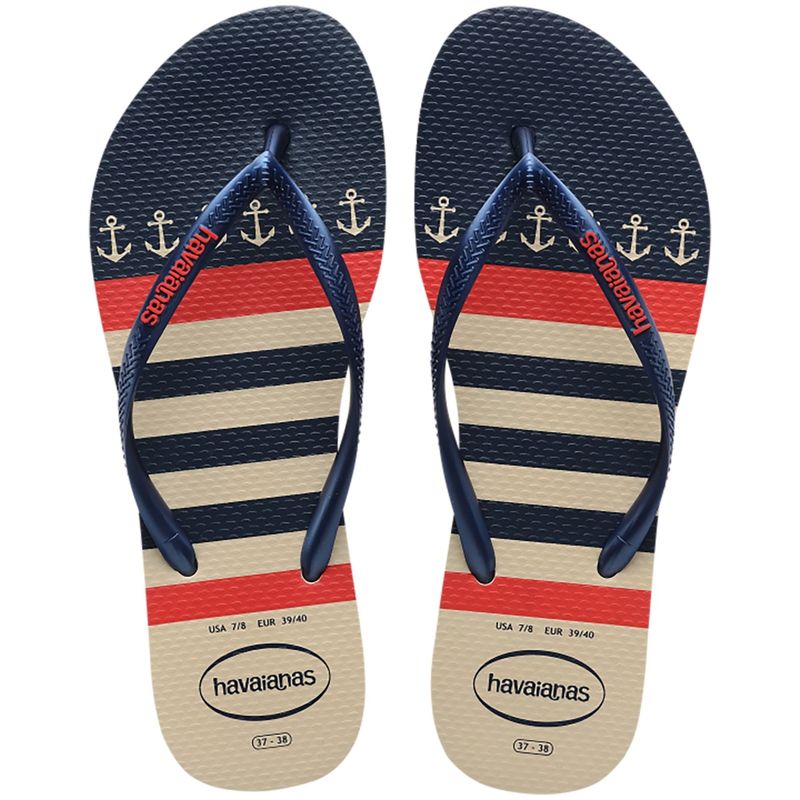 Sandalia-Havaianas-Slim-Nautical-Bege-palha-Marinho-35-36-PAR