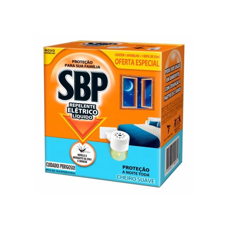 Inseticida-Sbp-Led-45N-C-Suave-Refil---Aparelho-Gratis-UNIDADE
