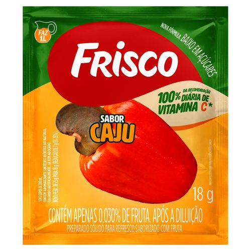 Refresco Em Po Frisco Caju 18G