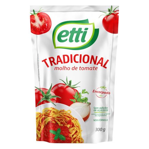 Molho De Tomate Etti Tradicional Sache 300G