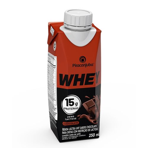 BEBIDA LACTEA PIRACANJUBA WHEY PROTEIN CHOCOLATE 250ML