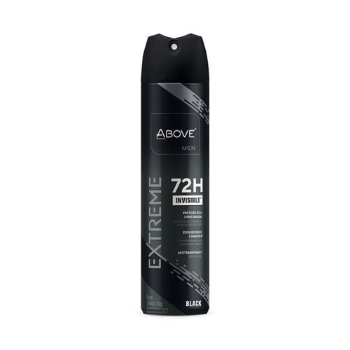 Desodorante Aerosol Above Extreme Black 72h 90G