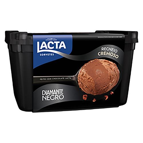 Sorvete Lacta Diamante Negro 1L