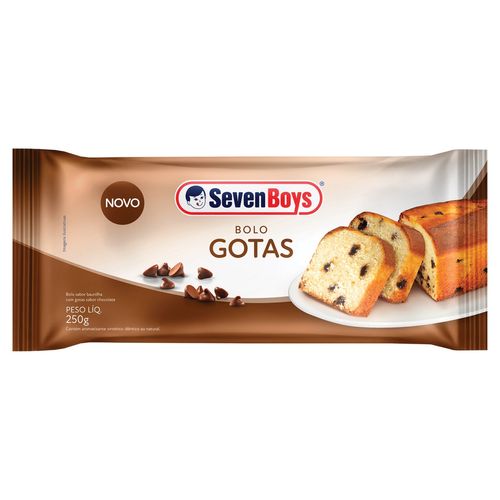 Bolo Seven Boys Gotas de Chocolate 250G