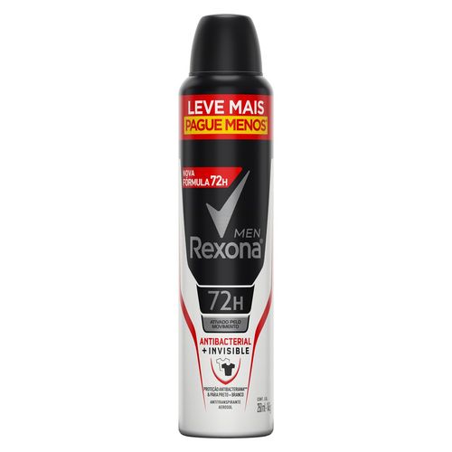Desodorante Rexona Aerosol Men Invisible L+P- 250ML