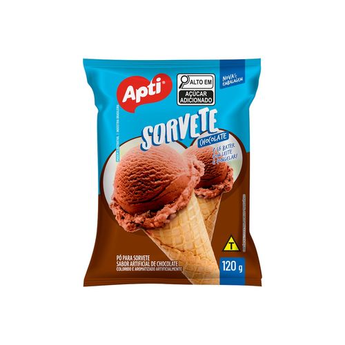 Po Para Sorvete Apti Chocolate Sache 120G