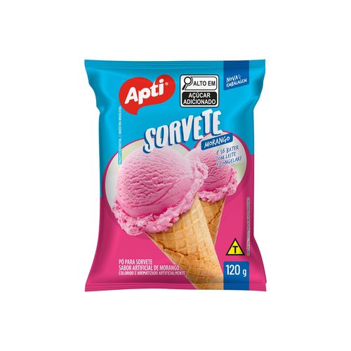 Po Para Sorvete Apti Morango sache 120G