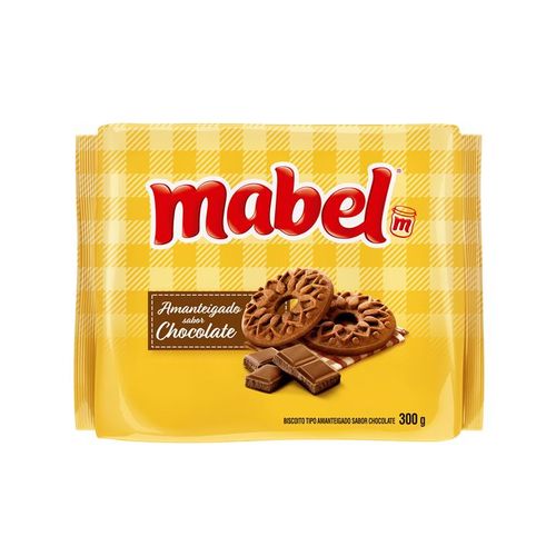 Biscoito Mabel Amanteigado Chocolate 300G
