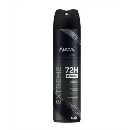 Desodorante Aerosol Above Extreme Black 72h 120G