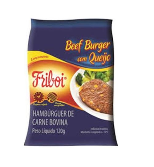 Hamburguer Friboi Beef Burguer Com Queijo 120G