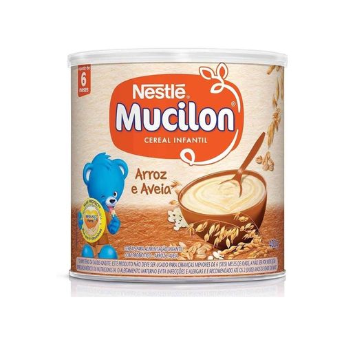 Mucilon Arroz E Aveia Lata 400G