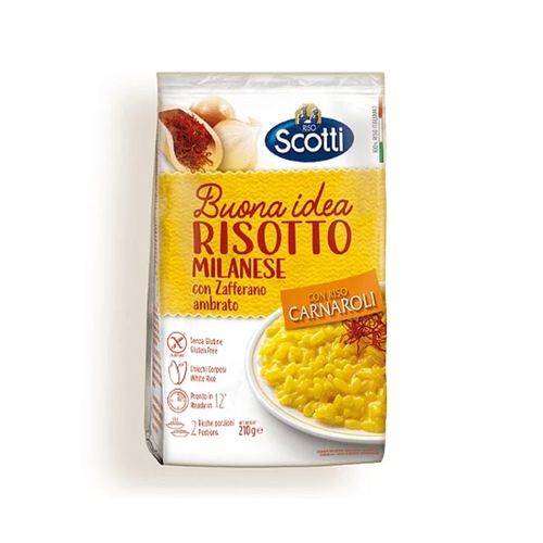 Risoto Riso Scotti A Milanese Com  Açafrao 210G