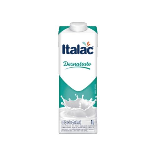 Leite Longa Vida Italac Desnatado Com Tampa 1L