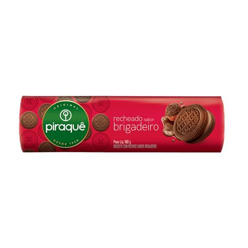 Biscoito Piraque Recheado Brigadeiro 160G