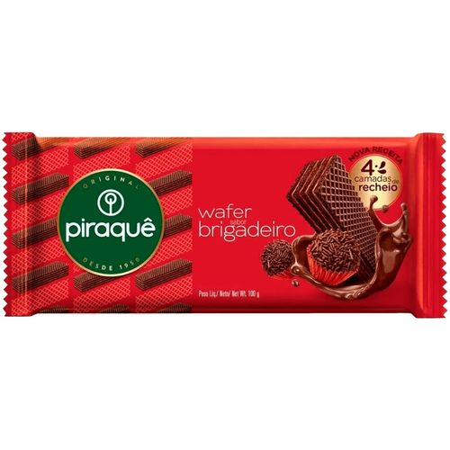 Biscoito Piraque Wafer Brigadeiro 100G