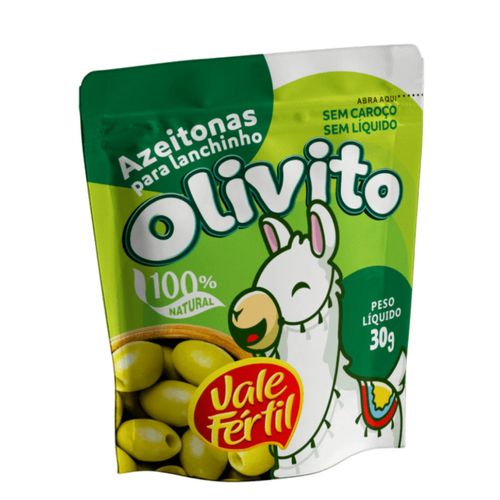Snack Azeitona Vale Fertil Olivito 30G