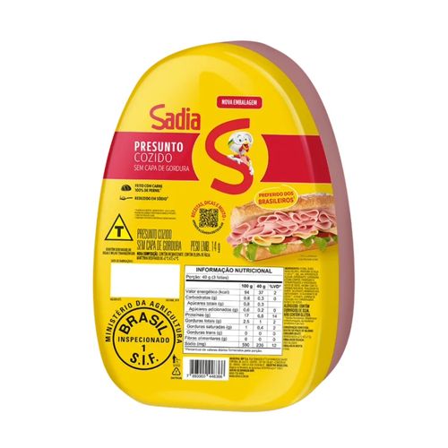 Presunto Cozido Sadia 100G