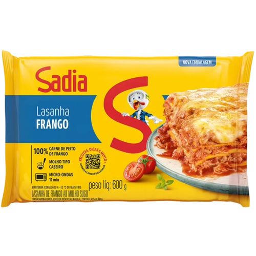 Lasanha Sadia Frango ao Sugo 600G
