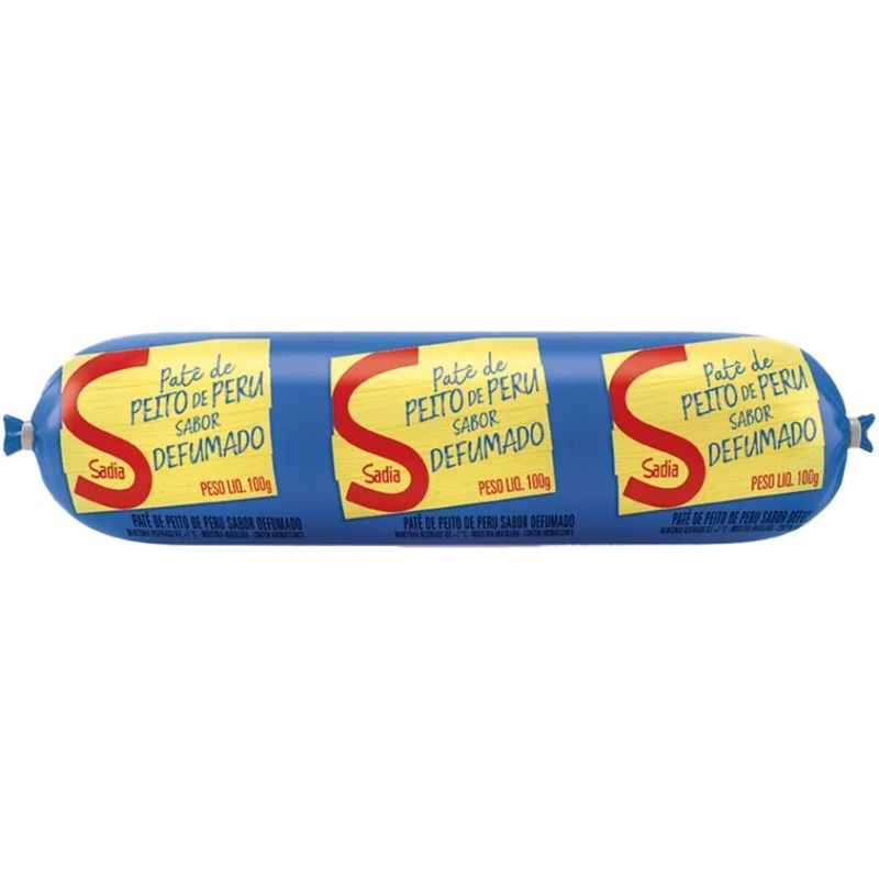 Pate-Sadia-Peito-De-Peru-Defumado-Bisnaga-100G