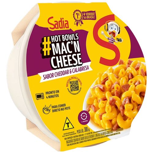 Mac'N' Cheese Sadia  Cheddar e Calabresa 350G