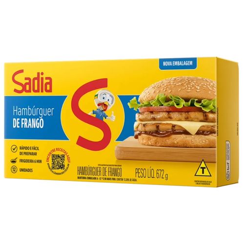 Hamburguer Sadia Frango 672G