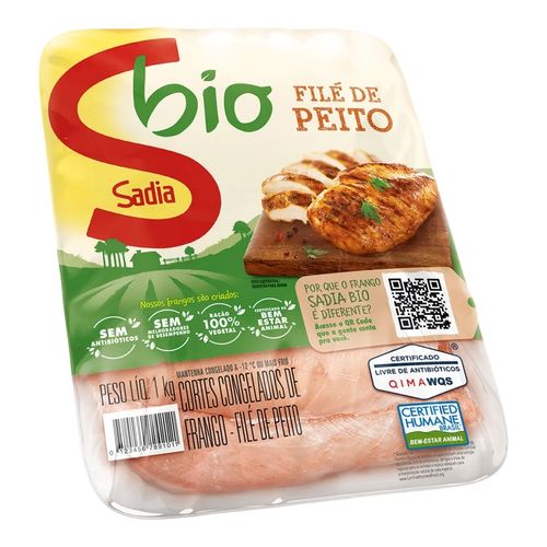 File De Peito De Frango Sadia Bio Bandeja 1KG