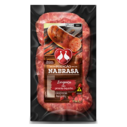 Linguiça Toscana Perdigao Na Brasa com Pimenta Biquinho 600G