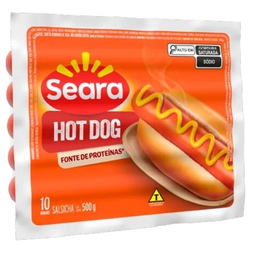 Salsicha Hot Dog Seara Pacote 500G