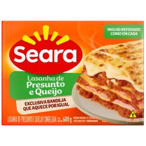 Lasanha Seara Presunto e Queijo 600G