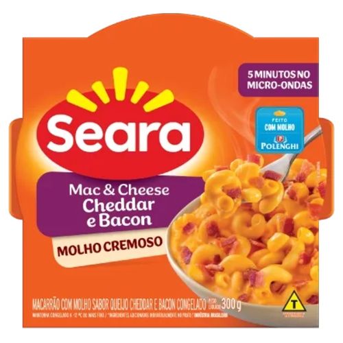 Mac&Cheese Seara com Cheddar e Bacon 300G