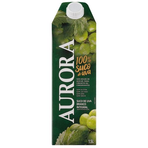 Suco de Uva Aurora Branco Integral 1,5L