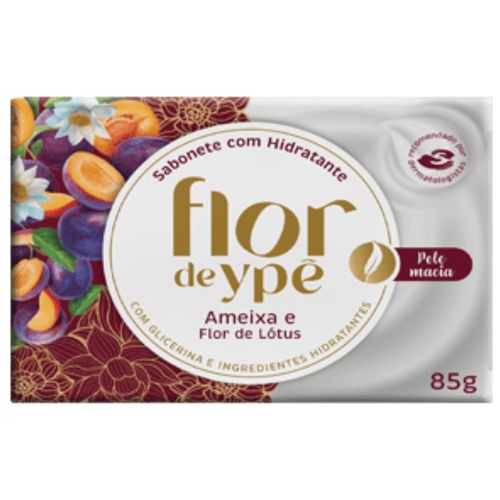 Sabonete Flor Ype Hidratante Ameixa Flor Lotus 85G