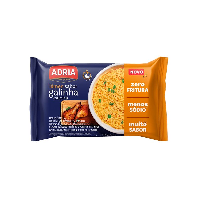 Macarrao-Instantaneo-Adria-Galinha-Caipira-Zero-Frituras-75G
