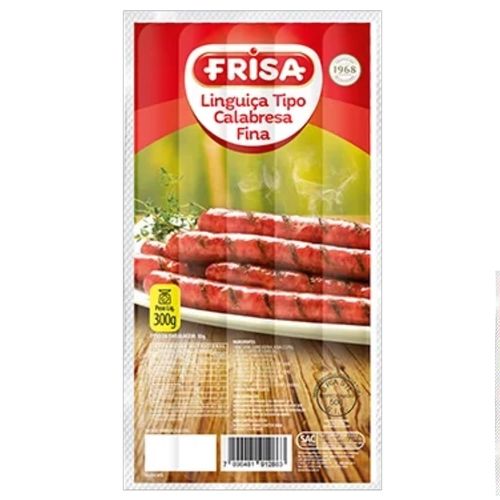Linguiça Calabresa Frisa Fina KG
