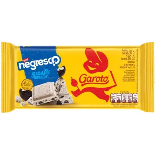 Chocolate em Barra Garoto ao Leite Negresco 150G