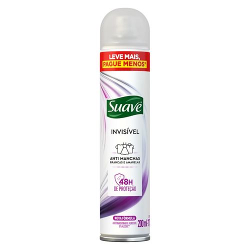 Desodorante Suave Aerosol Invisible Leve Mais Pague Menos 200ML