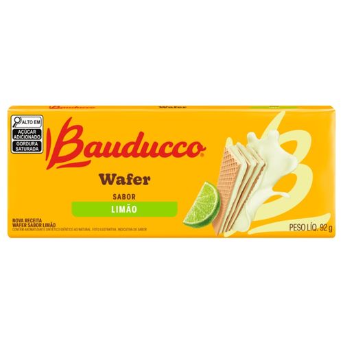 Biscoito Bauducco Wafer Limao 92G