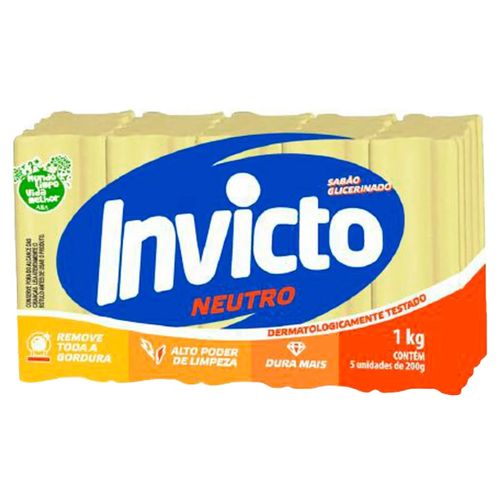 Sabao Invicto Neutro Pacote 200G AV