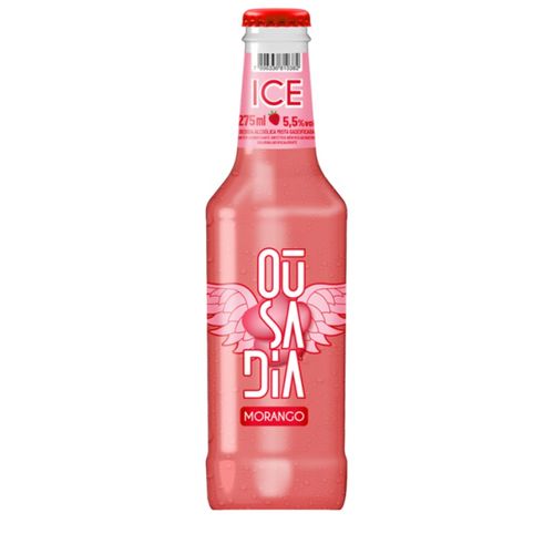 Vodka Ousadia Ice Morango Vidro 275ML