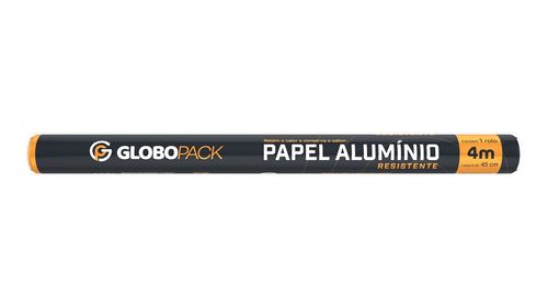 Papel Aluminio Globopack 45Cmx4M UNIDADE