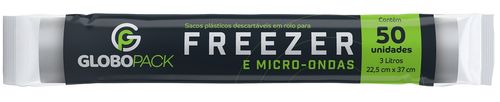 Saco Freezer Globopack 22,5Cmx37Cm 3L C/50