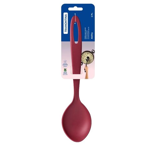 Colher Para Servir Tramontina Nylon Vermelha UNIDADE